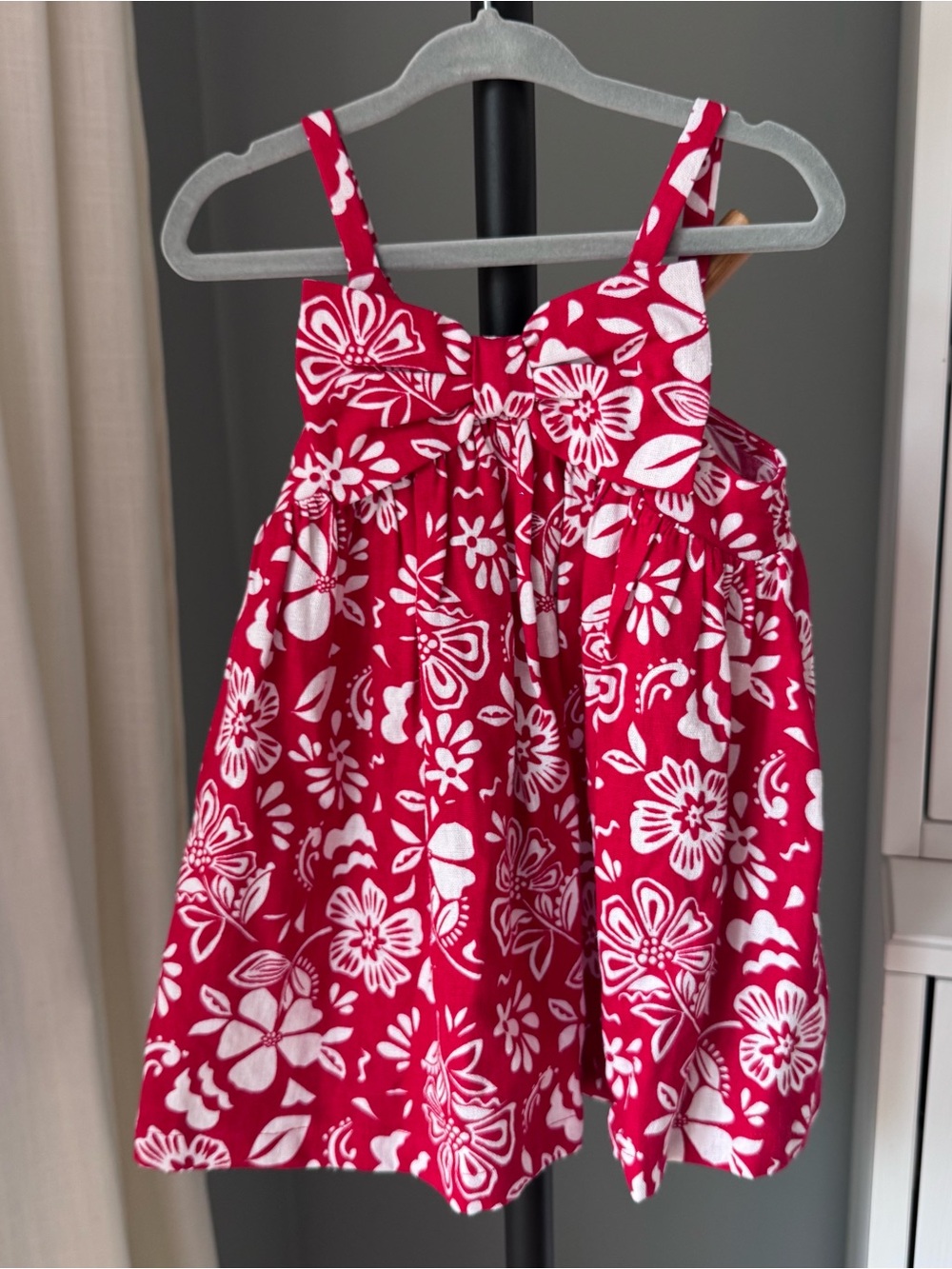 Old Navy Girls Red & White Floral Sundress
